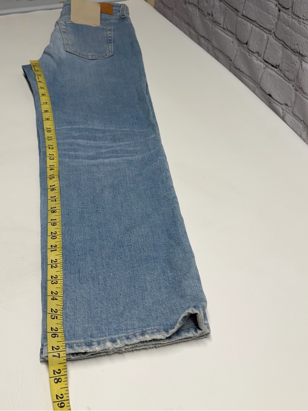 Ag Adriano Alexxis crop Goldschmied Light Blue Relaxed women’s Jeans Sz 29 NWT - Picture 3 of 10